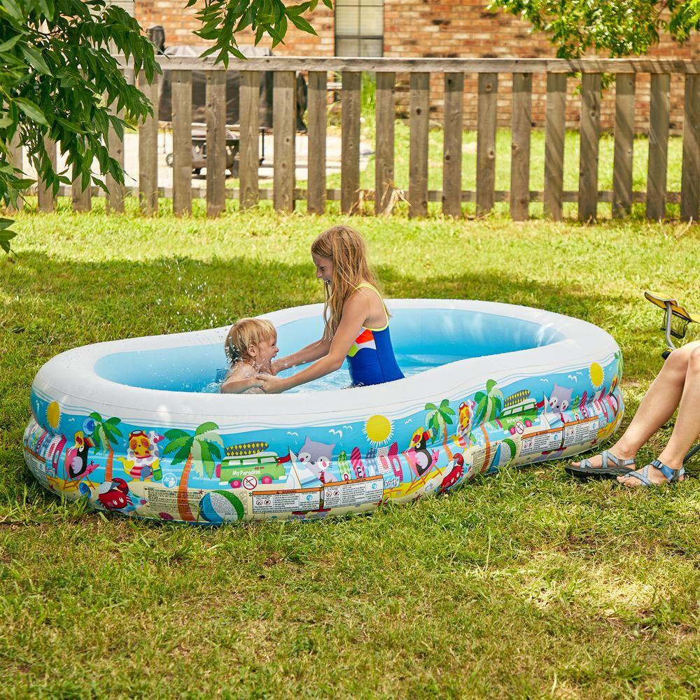 Intex Plastic Novelty Frame Set Pool 18'' H x 63'' W x 103'' L , with Pump Included