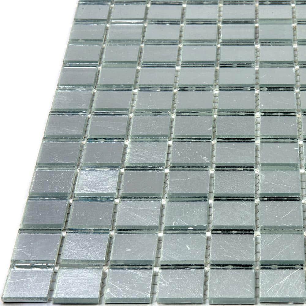 Altin 0.8" x 0.8" Glass Grid Mosaic Wall & Floor Tile