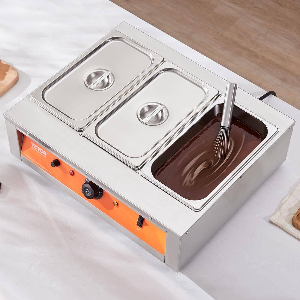 VEVOR VEVOR Chocolate Tempering Machine Chocolate Melting Pot 26.5 Lbs 3 Tanks