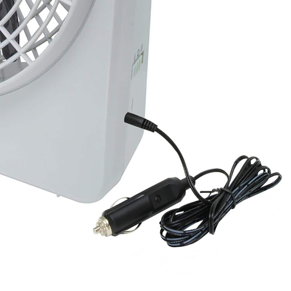 RoadPro Dual Power 12 Volt Plug In Car and RV 10 Inch 2 Speed Portable Fan