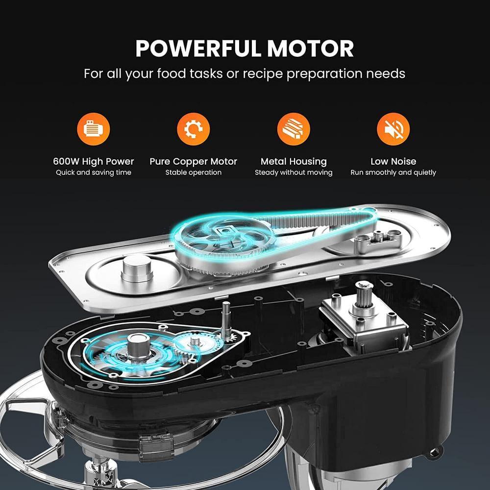 VIVOHOME X002DW09A5 660W 10 Speed 6 Quart Tilt-Head Stand Mixer