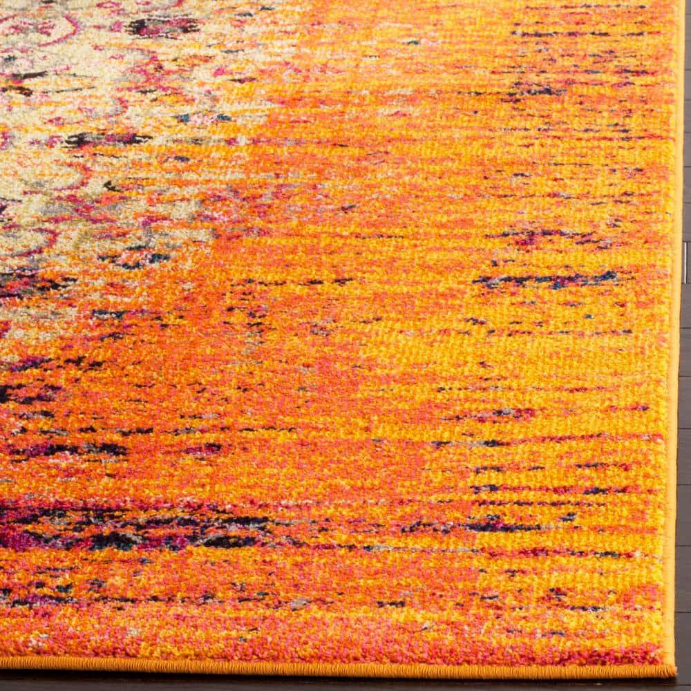 SAFAVIEH Monaco Elsdon Abstract Area Rug, Orange/Multi, 11' x 15'