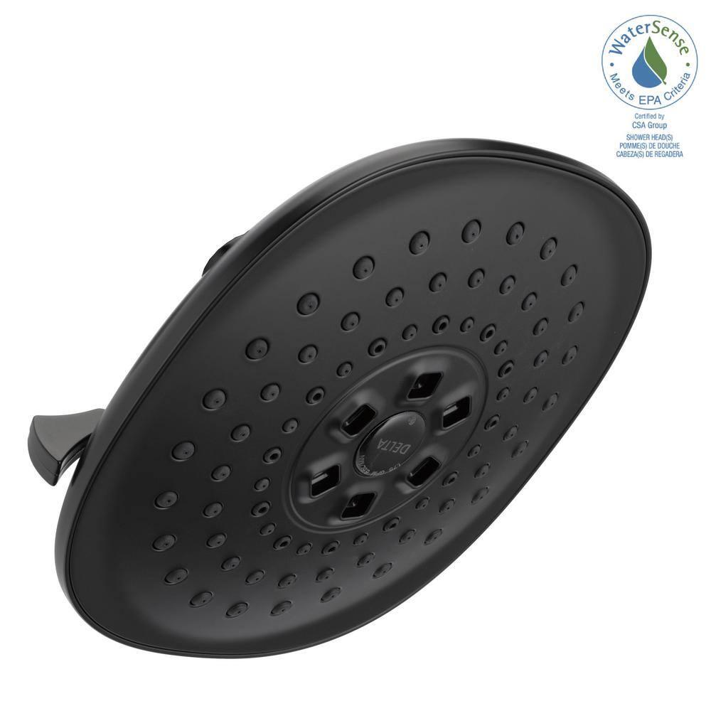 Universal Showering Components Shower Head in Matte Black