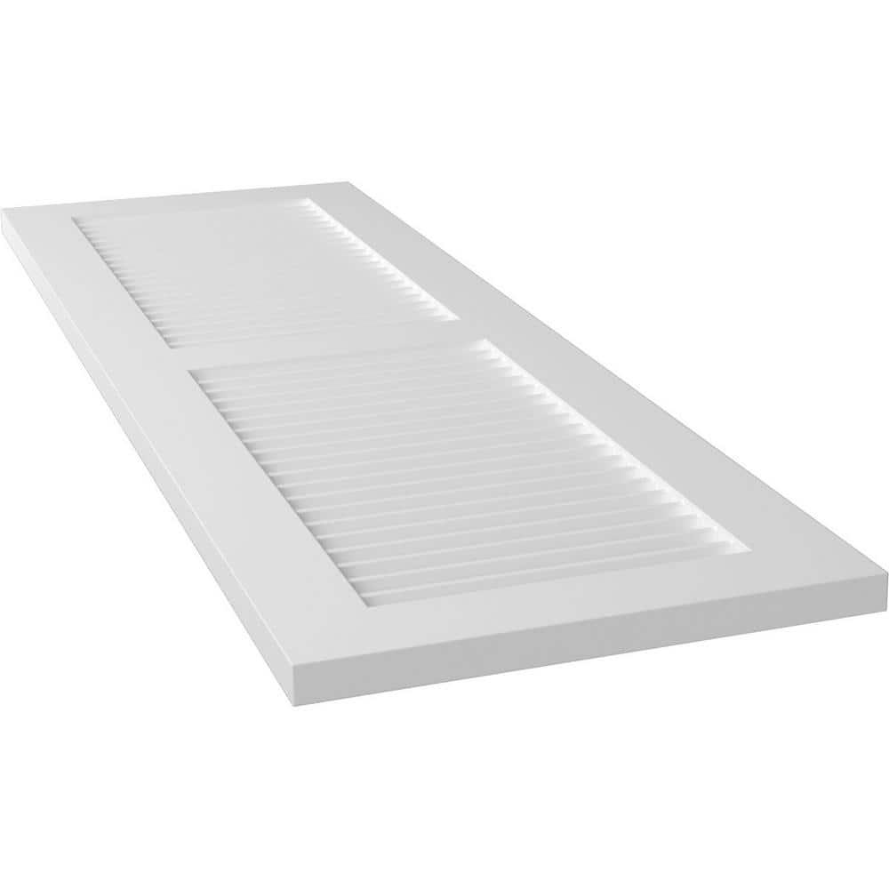 True Fit PVC Two Equal Louver Shutters