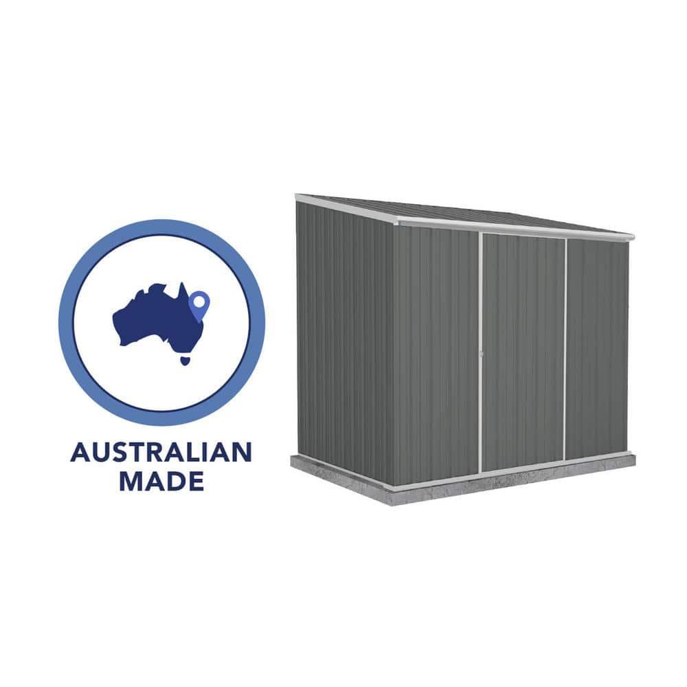 Absco Absco EZI Slider 5 ft. W x 7 ft. D Galvanized Steel Storage Shed