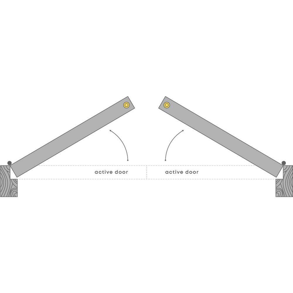 Belldinni Romi 79.38'' Solid + Manufactured Wood Paneled French Doors