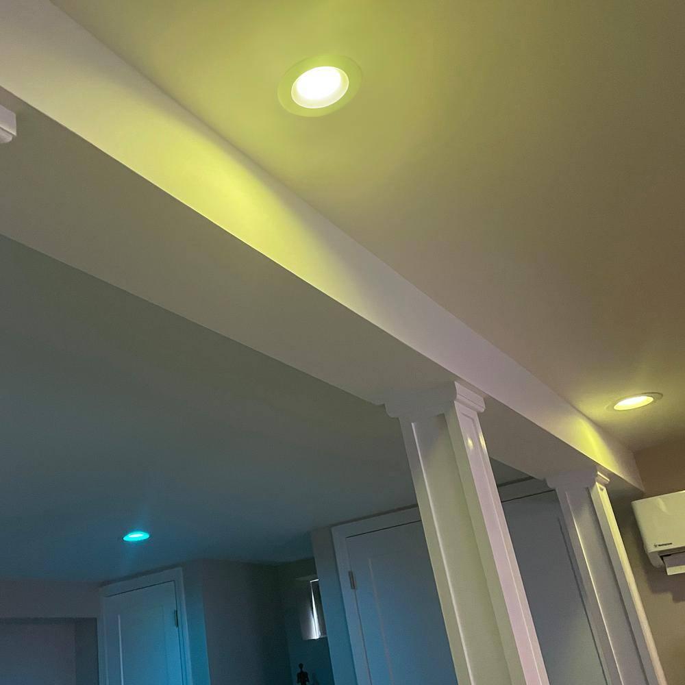 Luvoni 4 inch Smart Wifi LED Retrofit Downlight, 700 Lumens, Dimmable, Multi CCT 2700-6000K, E26 Adapter included, Compatible with Alexa/Google Home by Maxxima