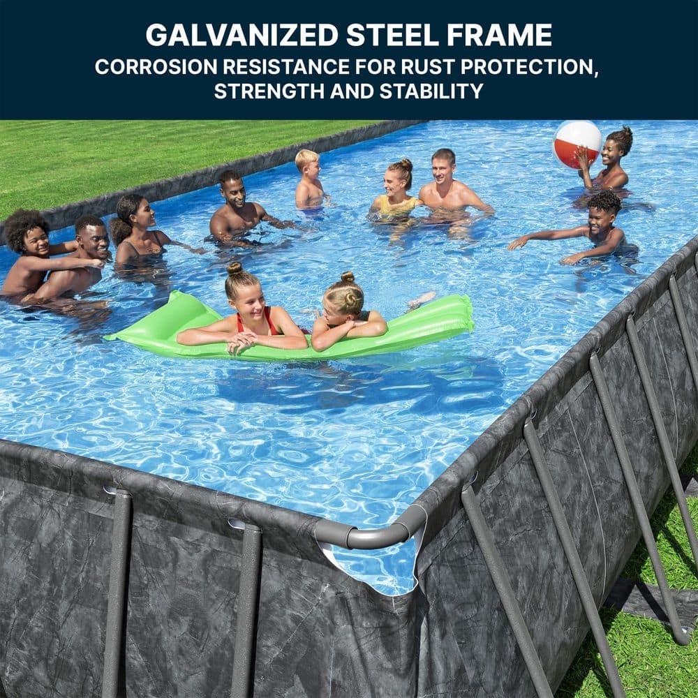 Bestway APX 365 Rectangular Above Ground Pool Set, 31'4" x 16' x 52"