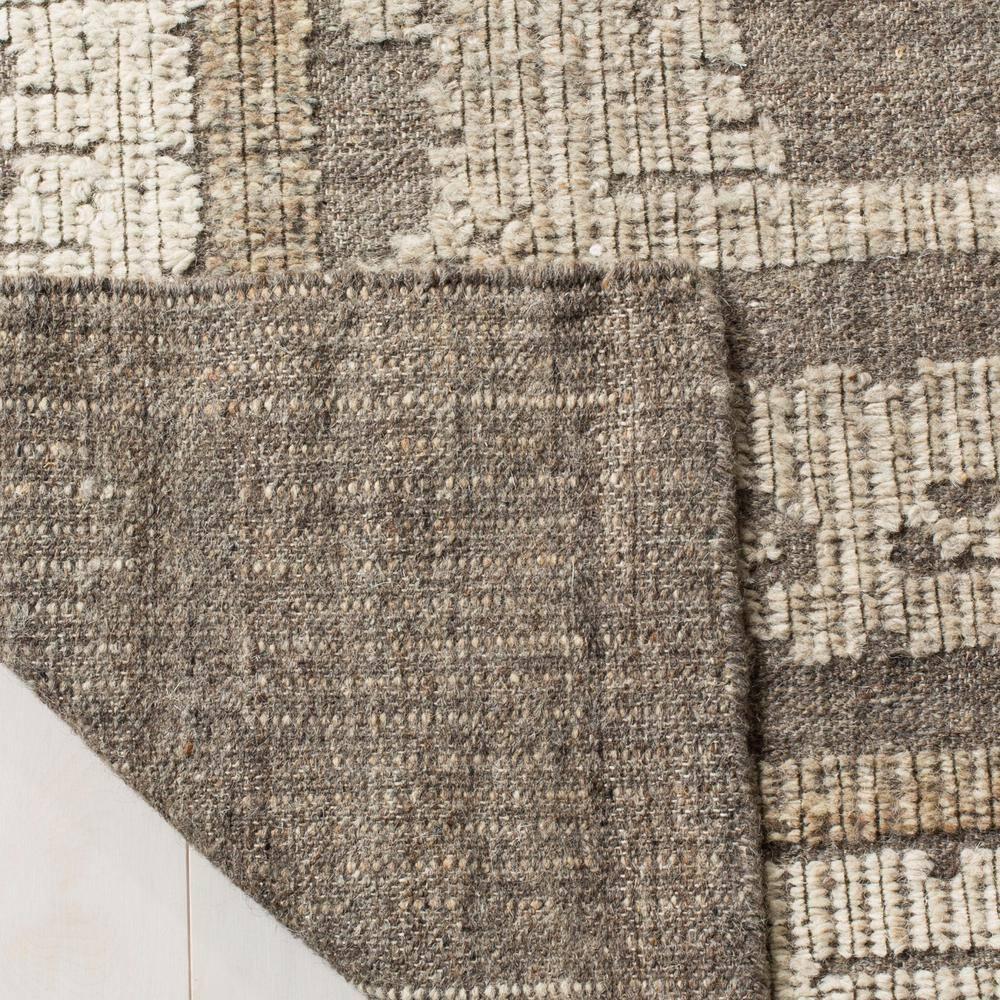Kenya KNY313 Hand Knotted Area Rug - Ivory/Brown - 7'x7' - Safavieh.