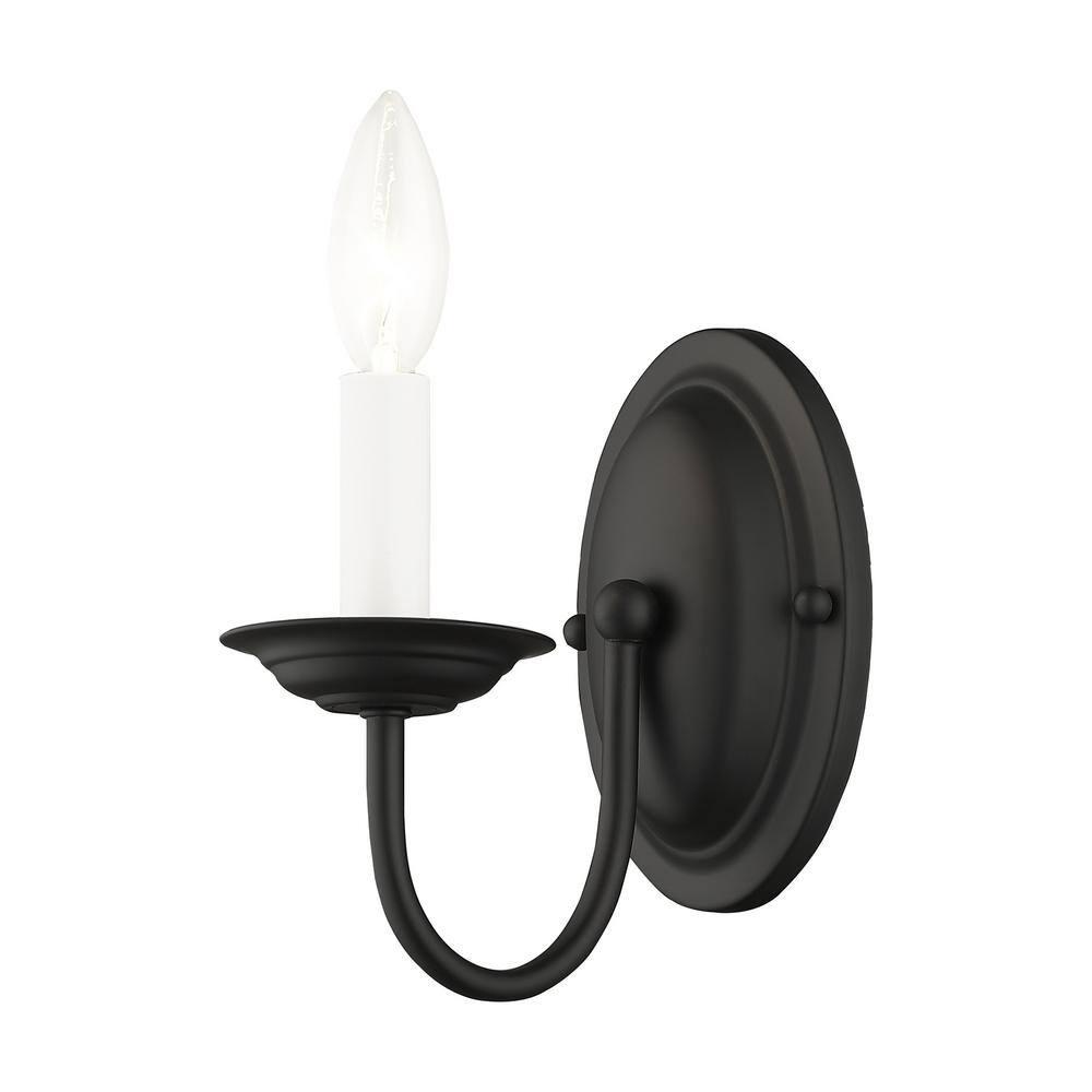 Livex Lighting - Home Basics - 1 Light Wall Sconce in Farmhouse Style - 4.25