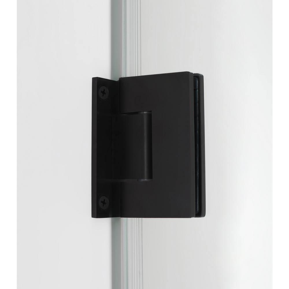 Aston SEN962EZ-MB-372336-10 Bromley GS Frameless 36.38" x 72" Rectangle Hinged Shower Enclosure