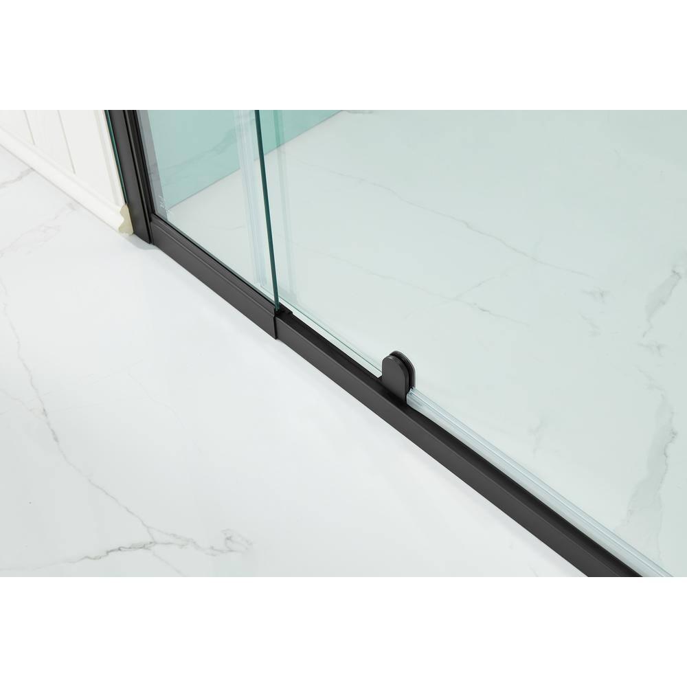 36 in.W - 72 in.H Pivot Shower Door with Clear Glass and Stainless Steel Handle