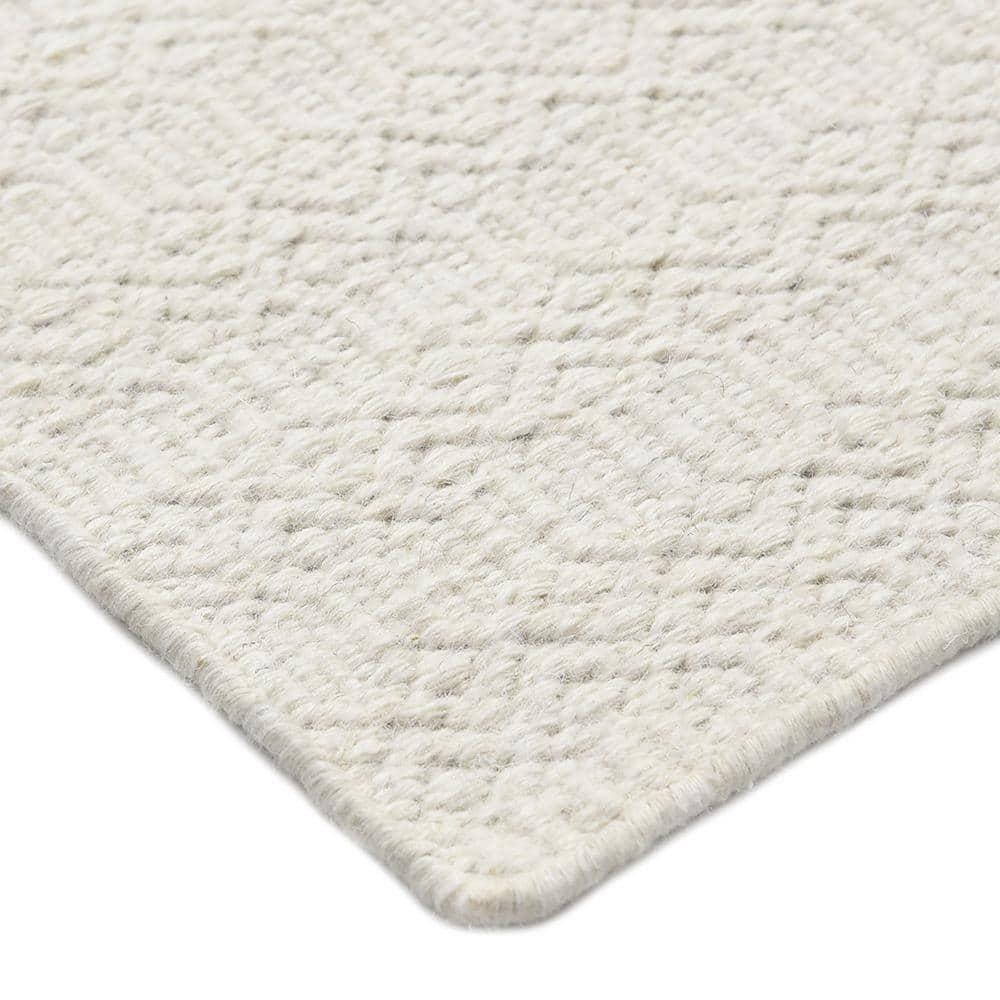 Chatham Contemporary Flatweave Ivory 5 ft. x 8 ft. Hand Woven Area Rug