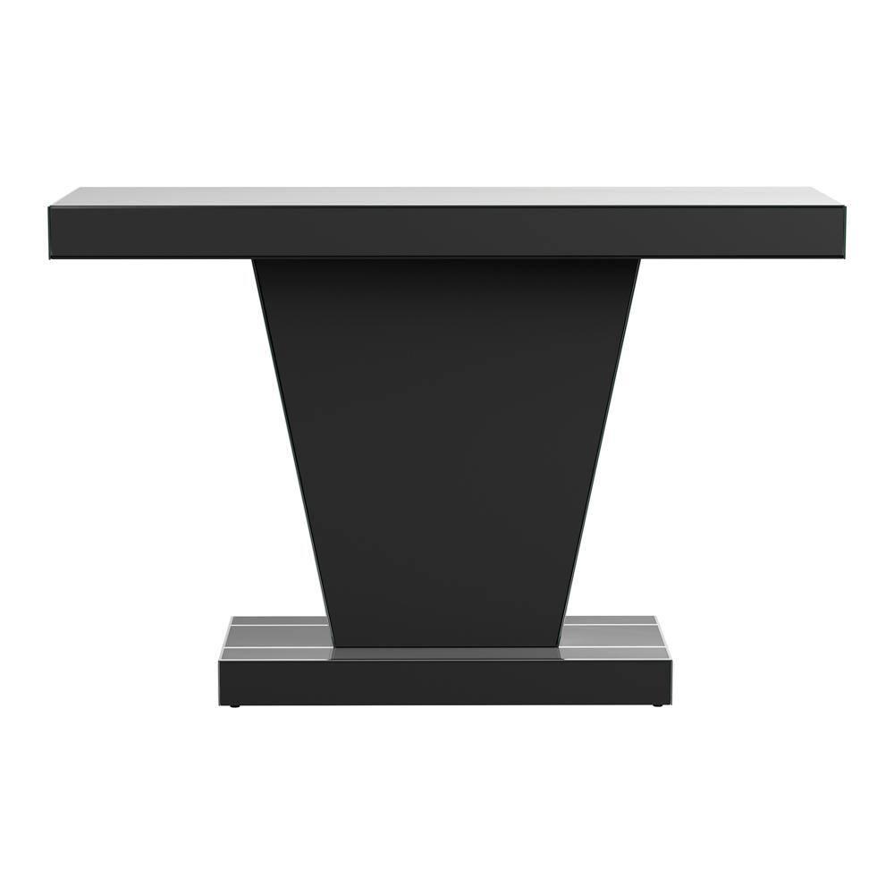 Coaster Crocus Modern Rectangular Glass Console Table Silver