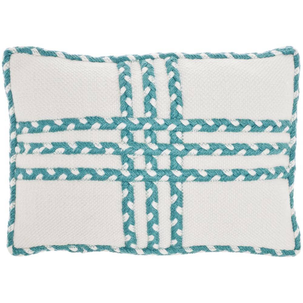 14"x20" Oversize Criss Cross Braids Lumbar Throw Pillow - Mina Victory