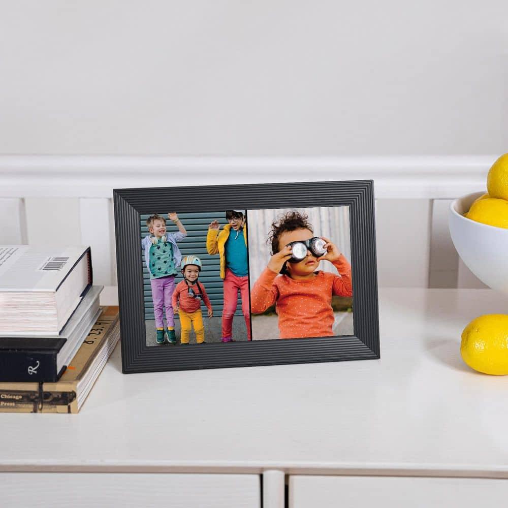 Carver by Aura Frames 10.1" HD Wi-Fi Digital Picture Frame with Free Unlimited Storage - Gravel