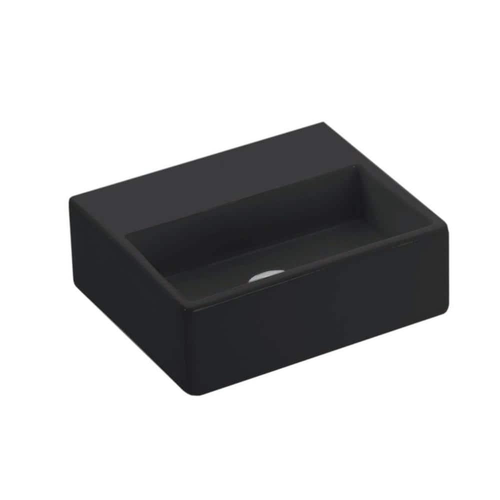 WS Bath Collections Quattro 11.2'' Ceramic Rectangular Bathroom Sink