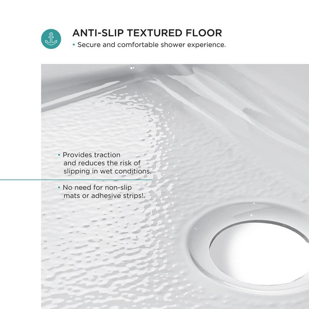 Aquatique 60" x 32" Single Threshold Shower Base