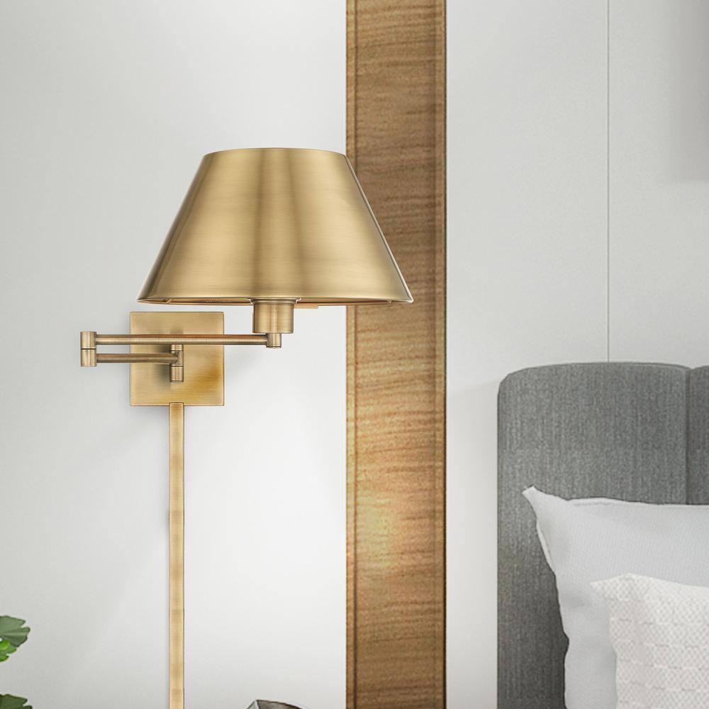 Brevan Steel Swing Arm Sconce