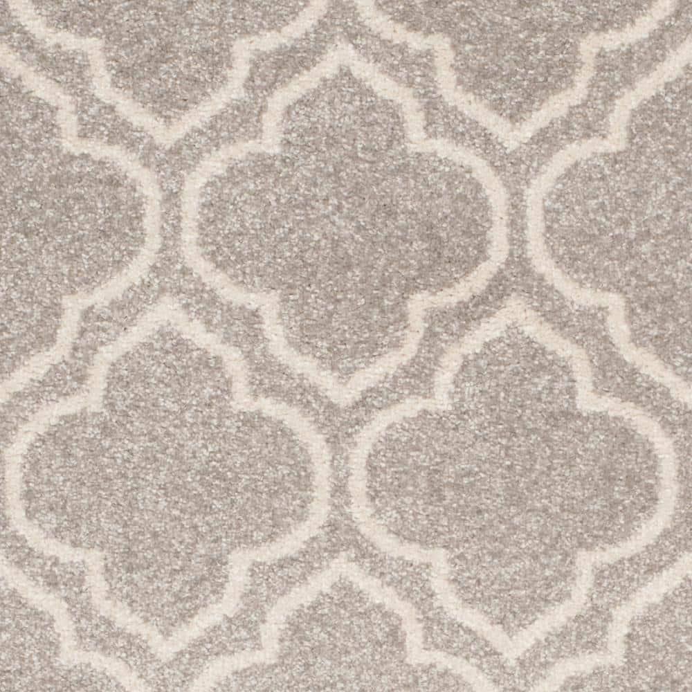 Amherst AMT412 Power Loomed Accent Rug - Light Grey/Ivory - 3'x5' - Safavieh.