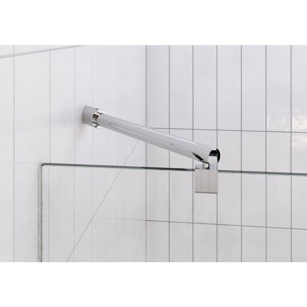 Glass Warehouse Stellar 41 in. W x 78 in. H Fully Frameless 3 Panel Inline Glass Hinged Shower Enclosure GHF-41-CH