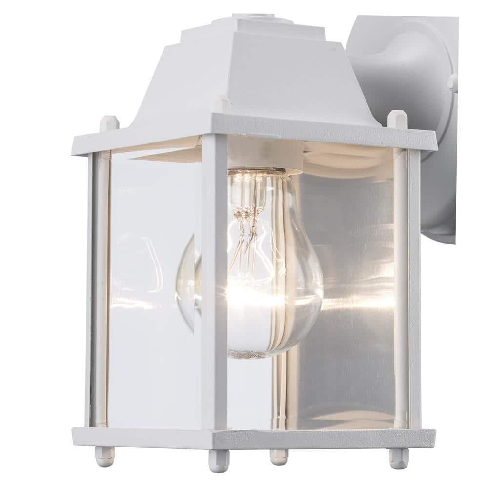 Trans Globe Lighting 40455 Purisima Mission 1 Light Lantern Outdoor Wall Sconce - White