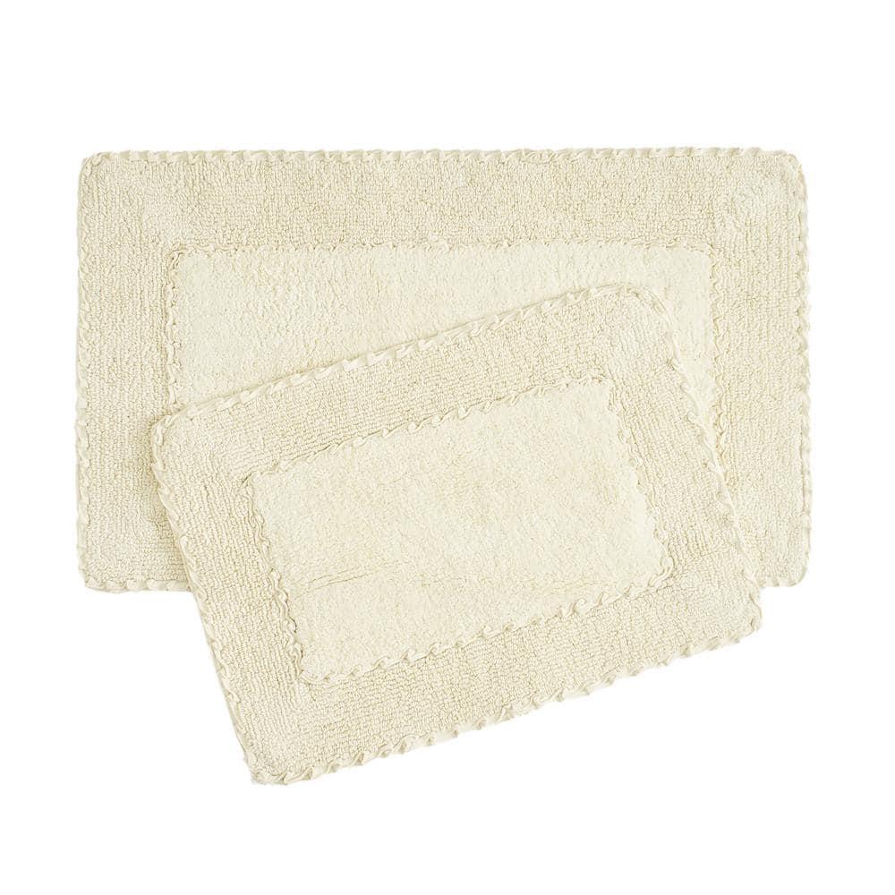 Laura Ashley Laura Ashley Ruffle 100% Cotton Bath Rugs