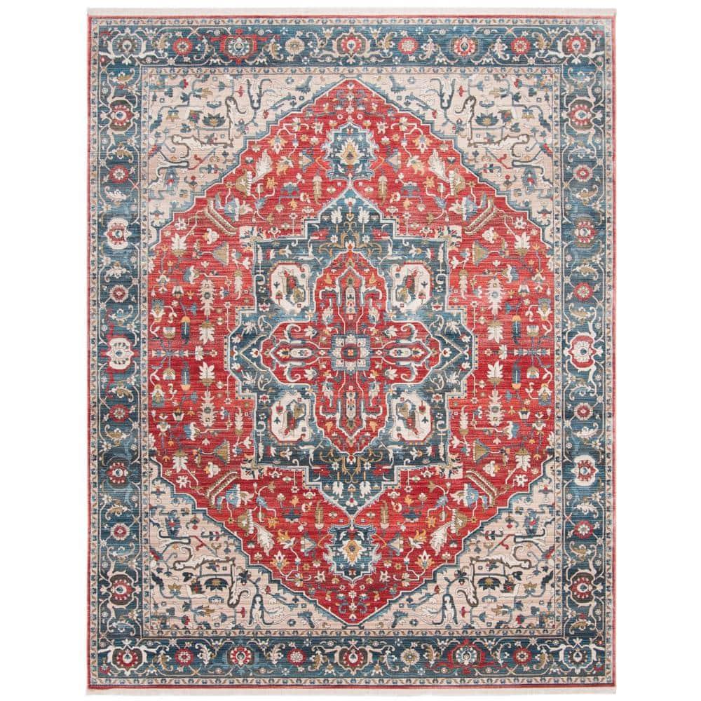 Vintage Persian VTP479 Power Loomed Area Rug - Red/Blue - 8'x10' - Safavieh.