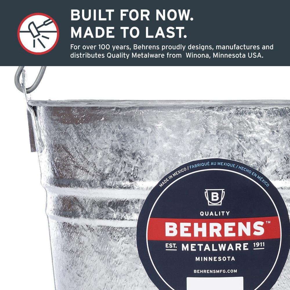 Behrens Metal Pail Galvanized 10 Qt