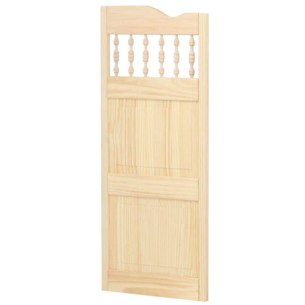 LTL Home Products 42'' Solid Wood Paneled Unfinished Café / Saloon Door