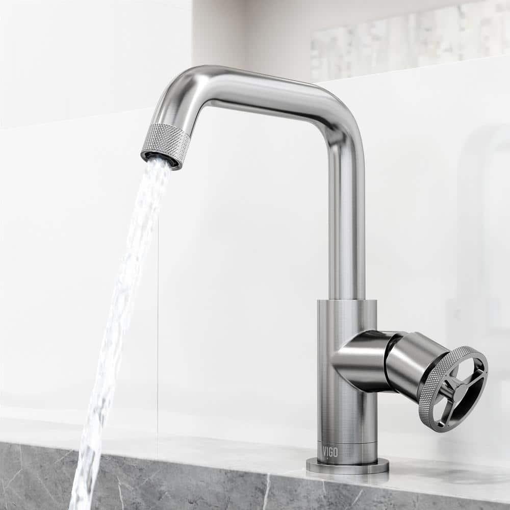 Cass 9" H Single Handle Single Hole Bathroom Faucet