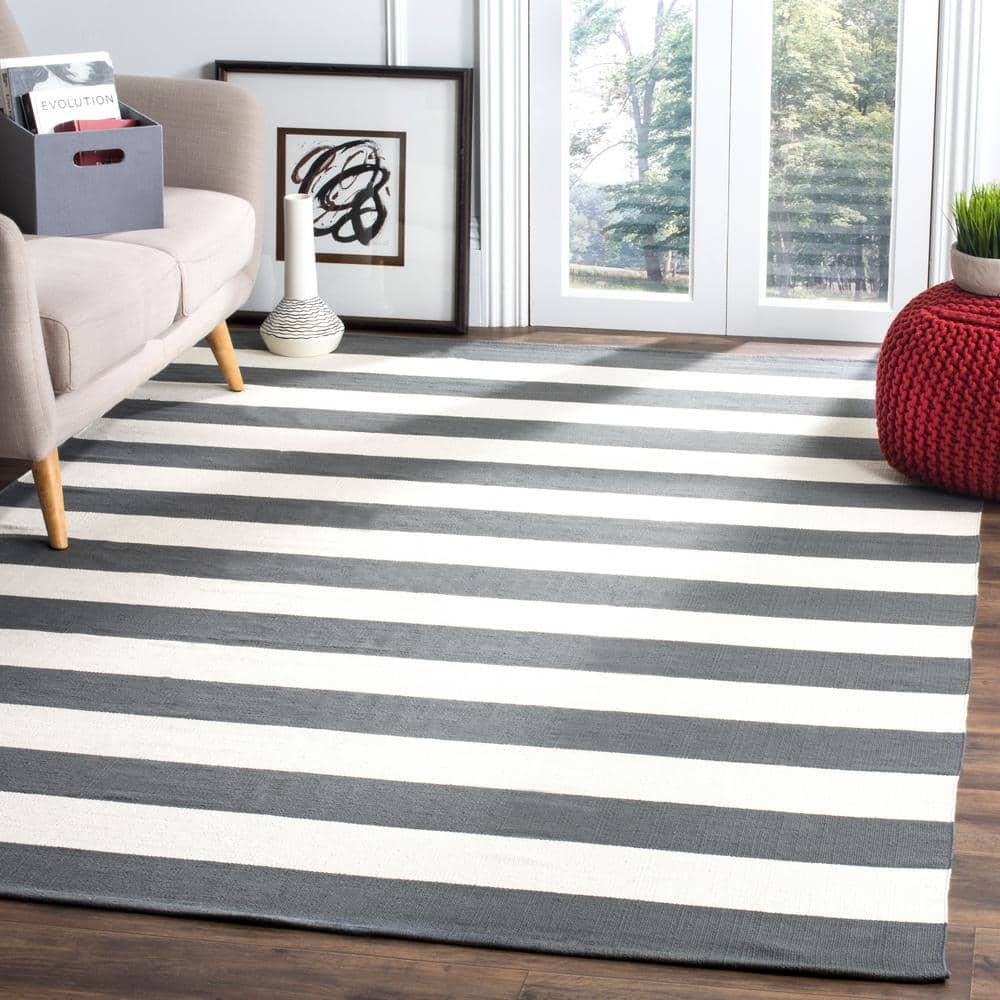 Montauk MTK712 Hand Woven Indoor Area Rug - Grey/Ivory - 8'x10' - Safavieh