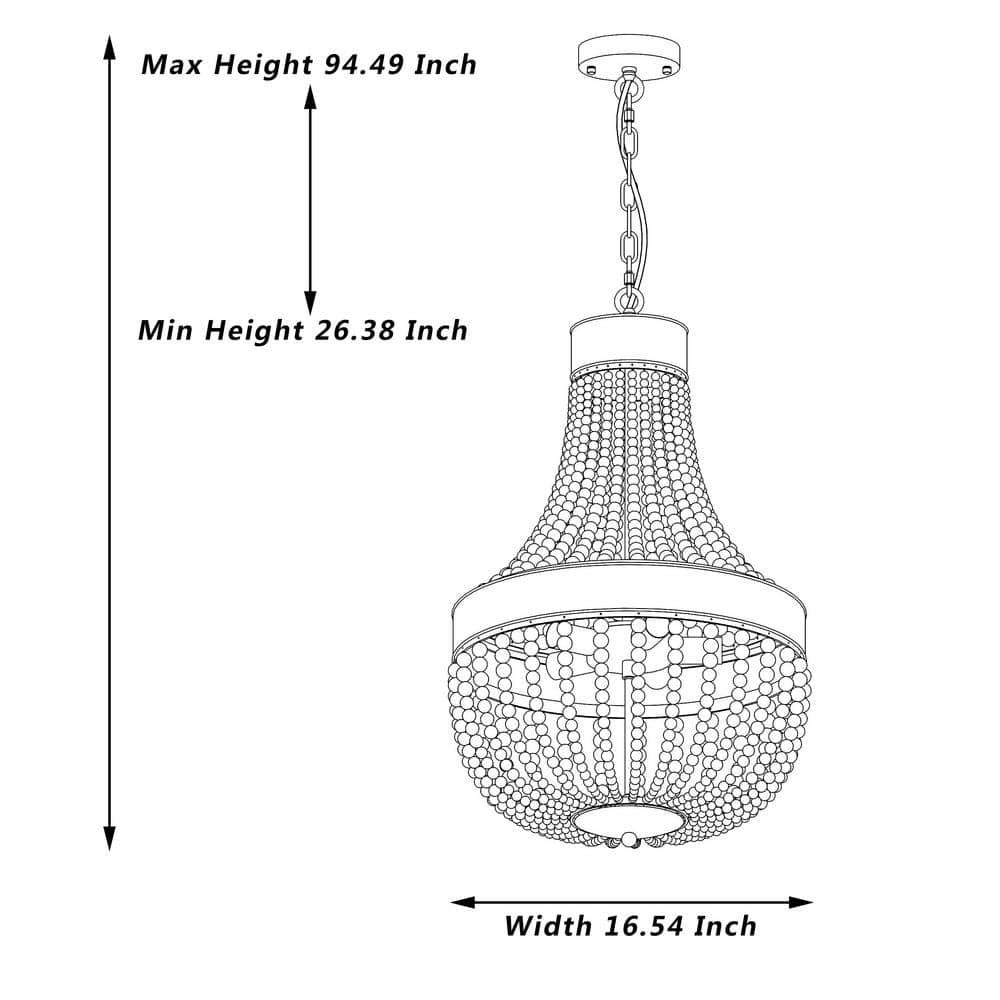 5 - Light Unique / Statement Empire Chandelier