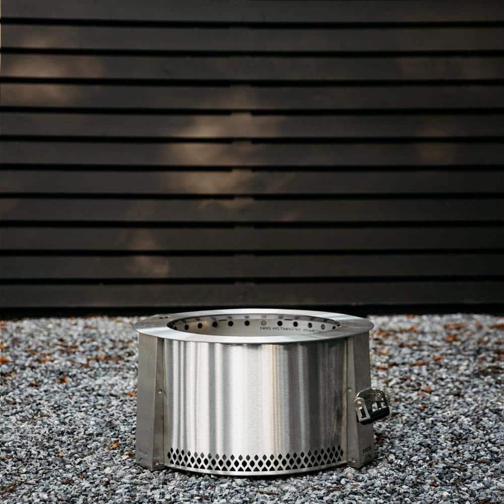 Breeo Multi-Fuel Stainless Steel Fire Pit Portable wih Smokeless Weather Resistant