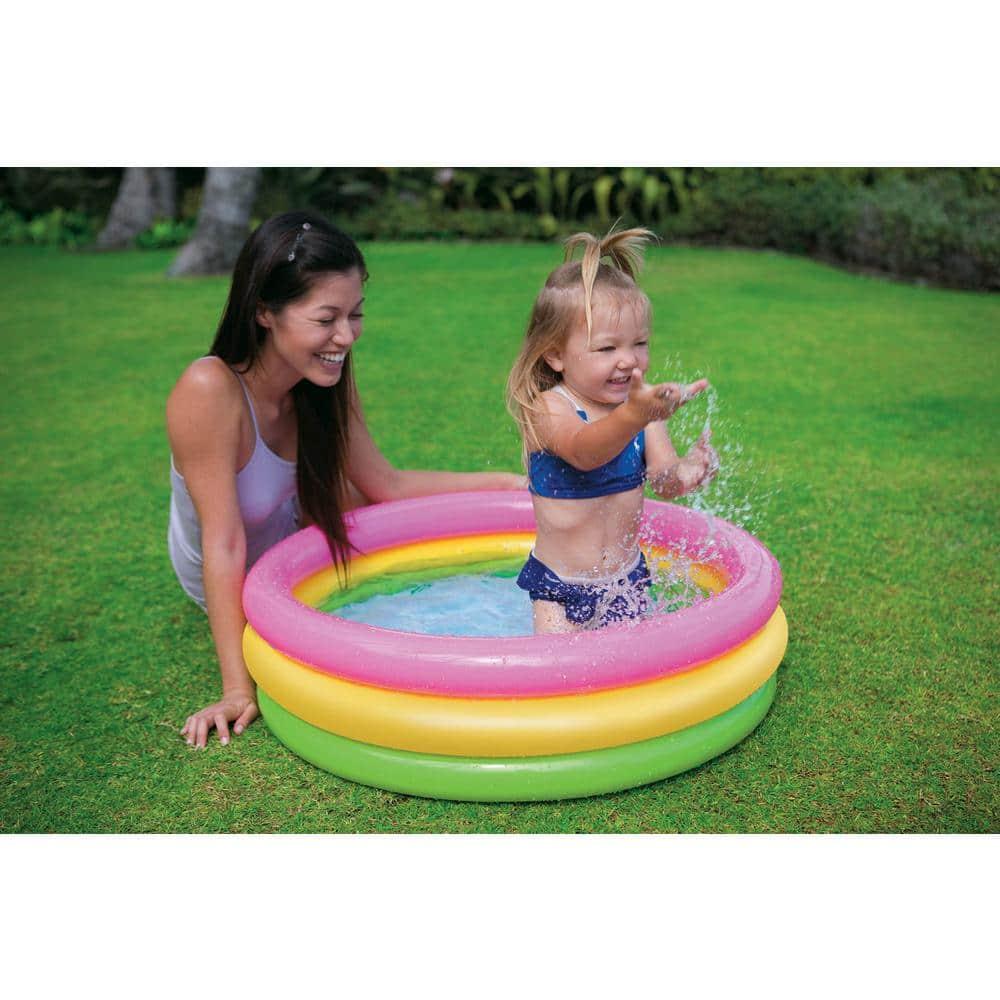 Intex Plastic Round Kiddie Pool H x W x L