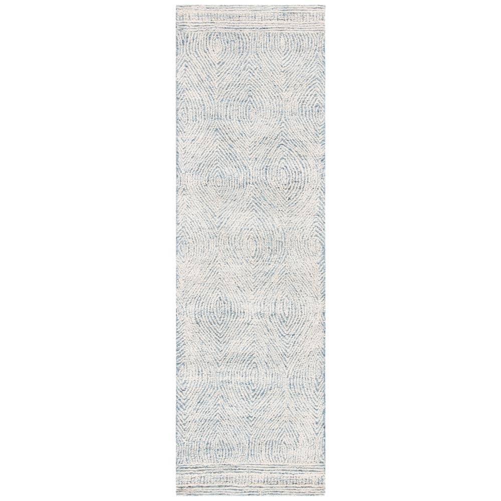 Abstract ABT340 Handmade Indoor Accent Rug - Ivory/Blue - 2'-3"x4' - Safavieh