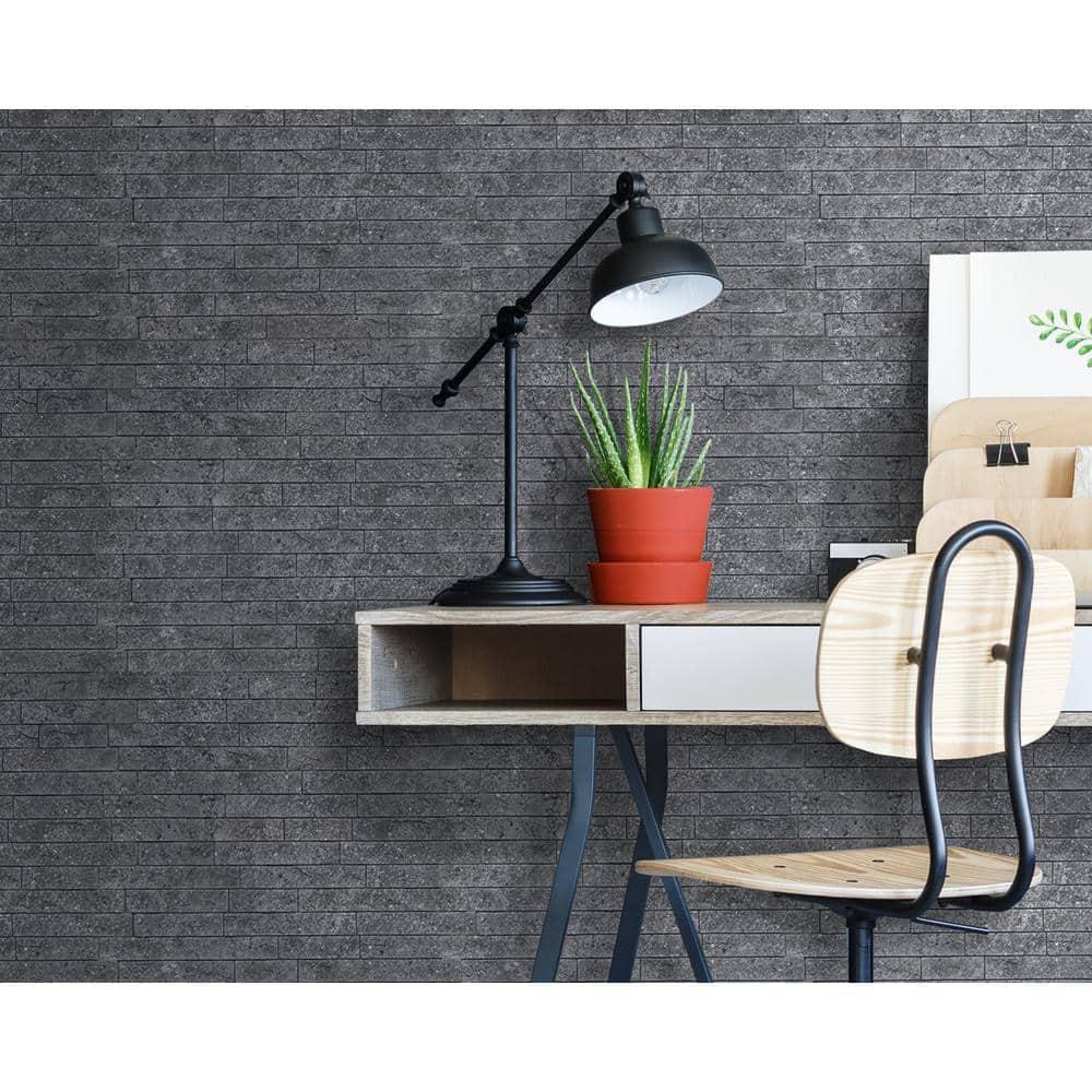 Innovera Decor by Palram Ledge Stone 24" x 24" PVC Wall Paneling in Portland Cement