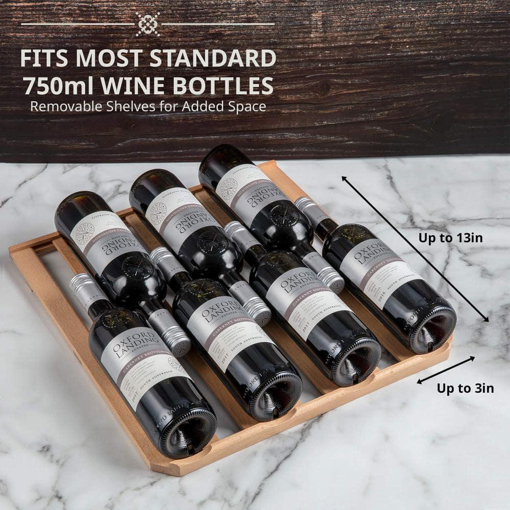 Ivation 51 Bottle Wine Cooler Fridge, Compressor Refrigerator W/Lock