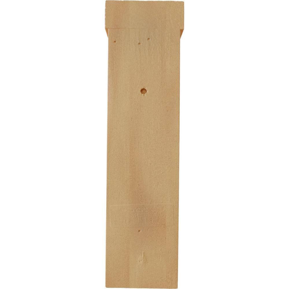 Ekena Millwork Traditional H 2.5'' W D Wood Bracket / Corbel