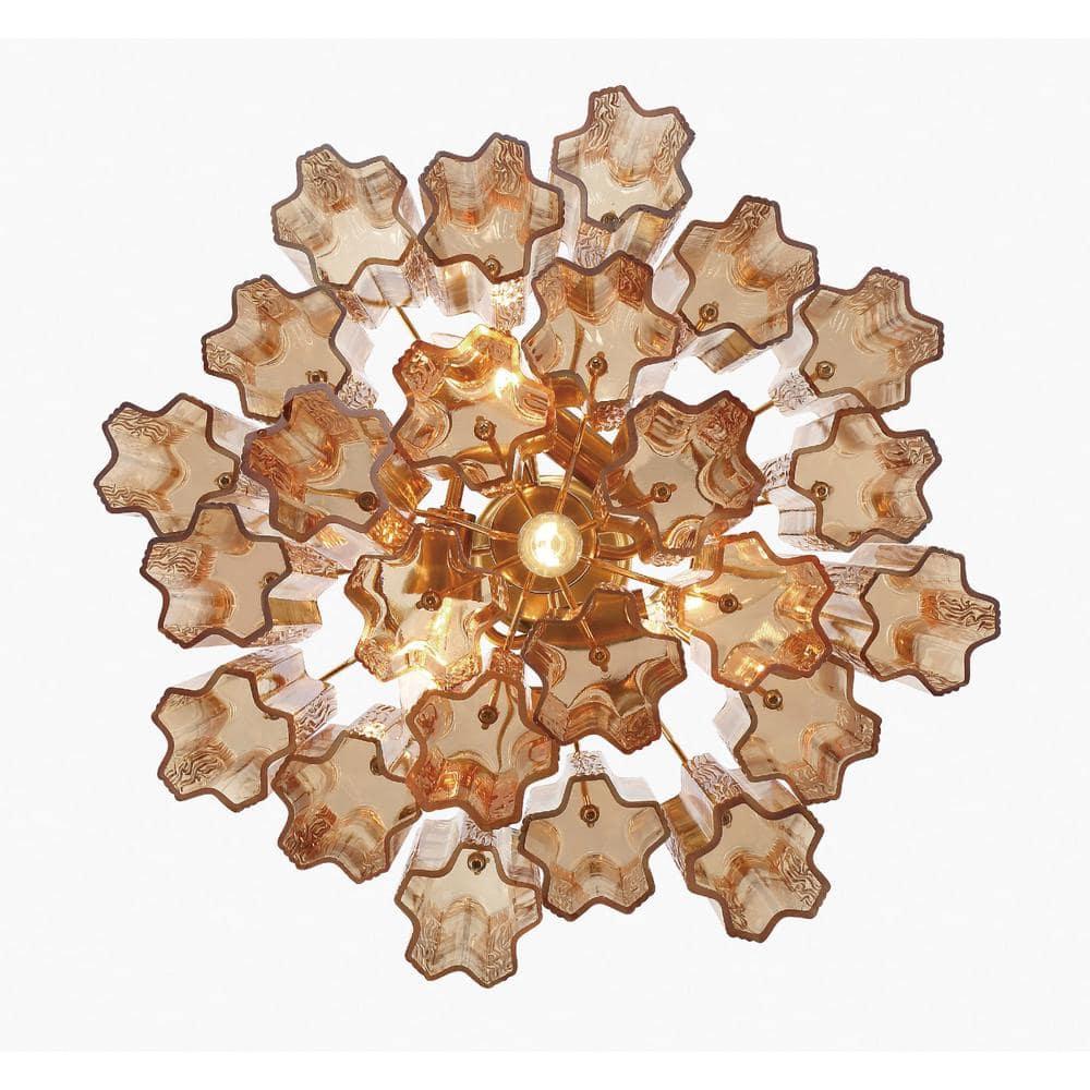 Crystorama Lighting Addis 4 - Light Chandelier in  Aged Brass