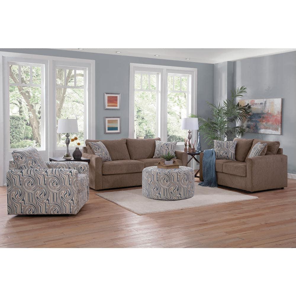 American Furniture Classics Delilah Model 8-020-A441V2 Loveseat with 2 Throw Pillows for Indoor Use