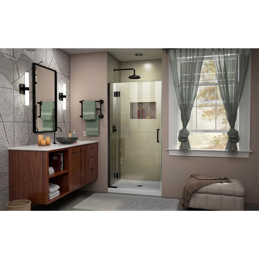 Unidoor-X 24 " W x72" H Hinged Frameless Shower Door