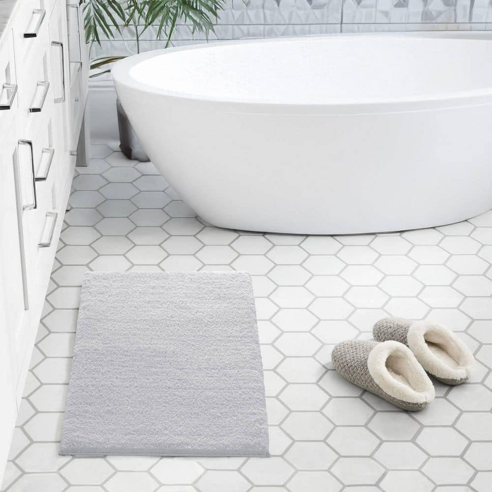 Madison Park Signature Marshmallow Quick Dry Bath Rug with Non-Slip Backing