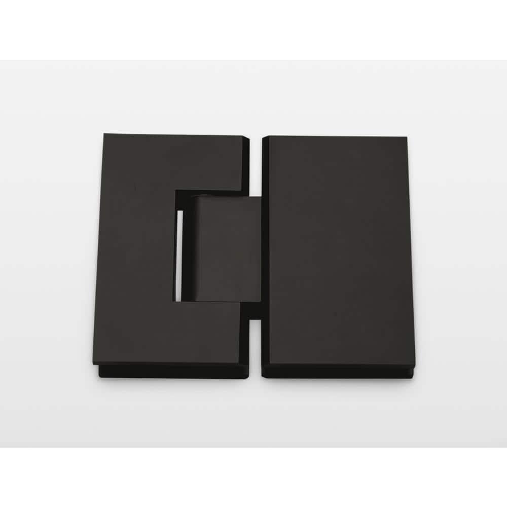 Glass Warehouse Halo 61.5 in. x 78 in. Frameless Glass Hinge Shower Door GW-GH-61.5-MB