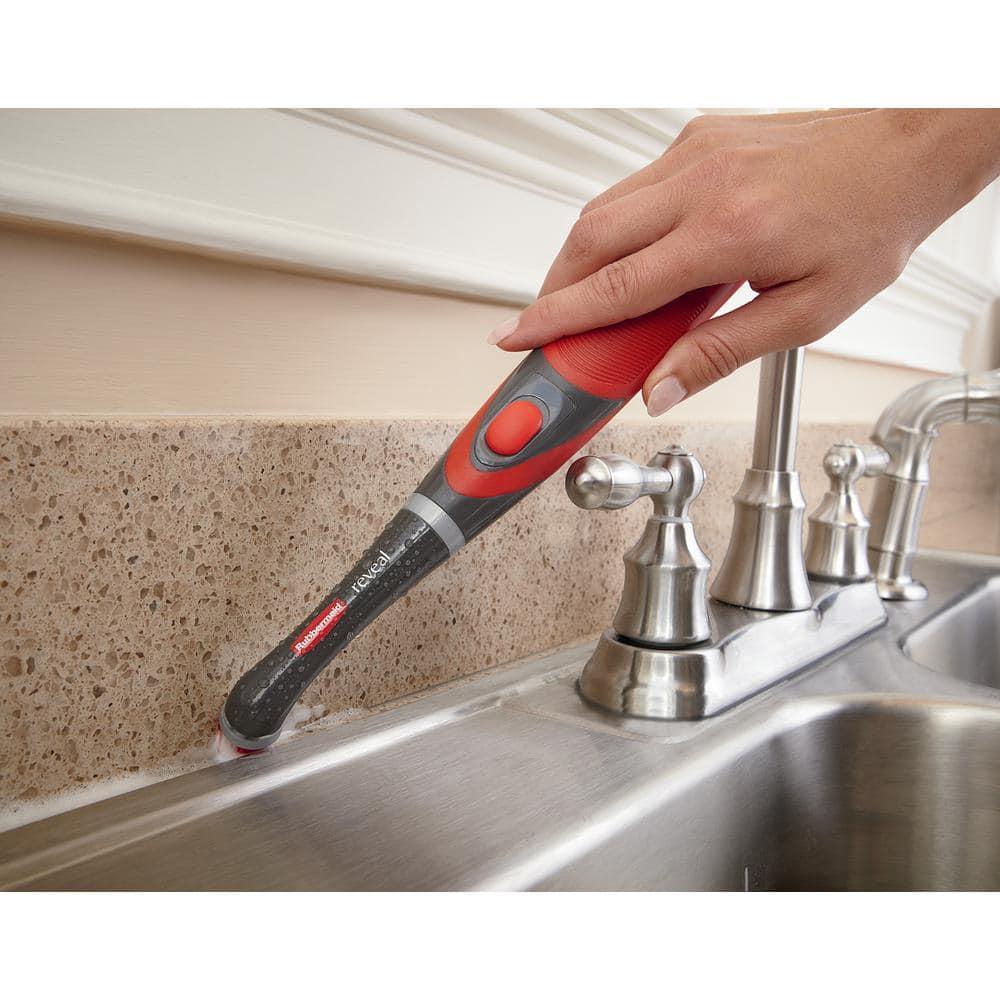 Rubbermaid Power Scrubber with 1 All-Purpose Scrubbing Head and 1 Grout Scrubbing Head