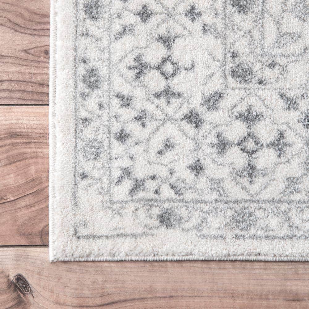 nuLOOM Odell Faded Vintage Ivory 3' x 5' Vintage Area Rug
