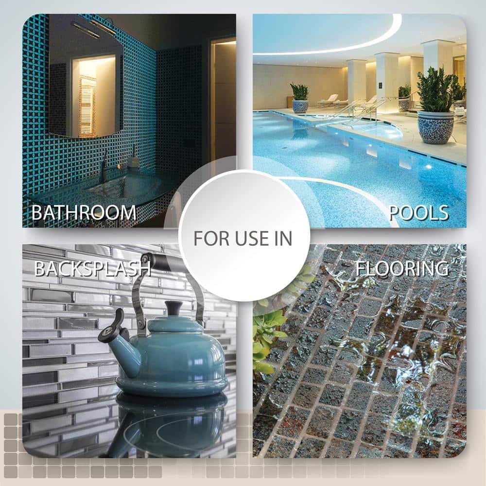 Glass Tile Love 12x12 Pebble Mosaic 10.76 sqft/case, Ideal for Kitchen Backsplash Bathroom Pool Tile