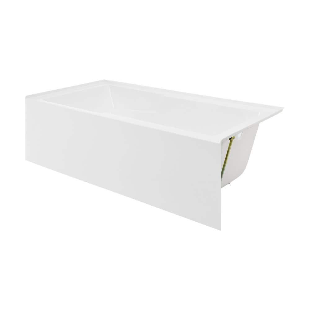Voltaire 72" x 36" Alcove Bathtub with Apron and Armrest