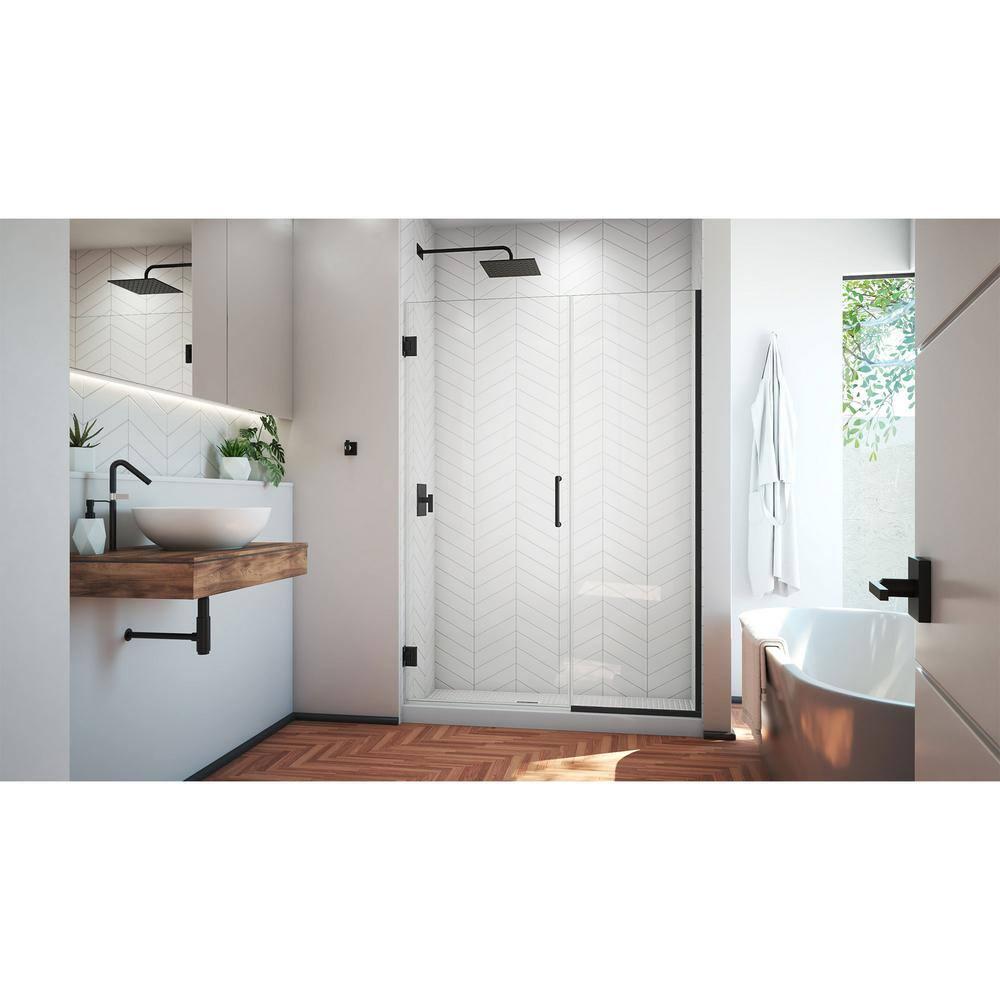 Unidoor Plus 47" W x 72" H Pivot Frameless Shower Door with ClearMax™ Technology