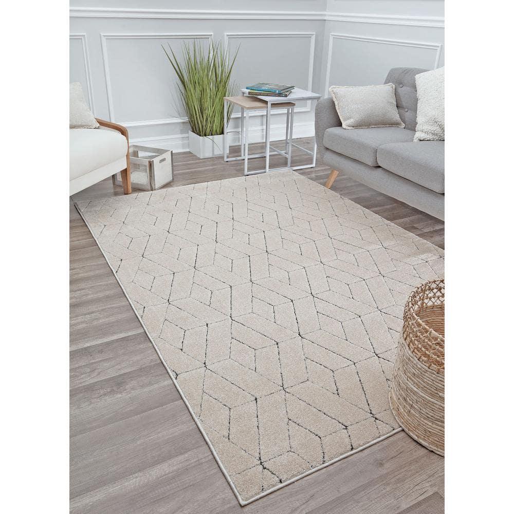 CosmoLiving By Cosmopolitan Chanai CN10A Contemporary Geometric 2'x4' Area Rug